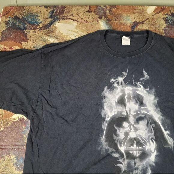 Star Wars Darth Vader Sith Lord Smoke Portrait T-Shirt 4 XL - Picture 3 of 12